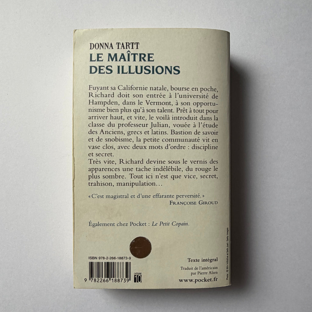 Le Maître des illusions - Donna Tartt
