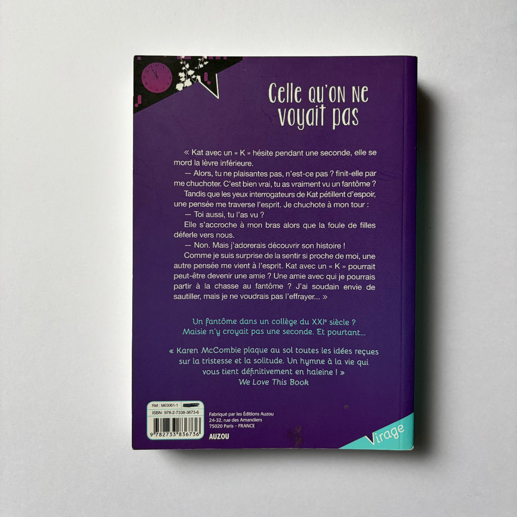 Celle qu’on ne voyait pas - Karen McCombie