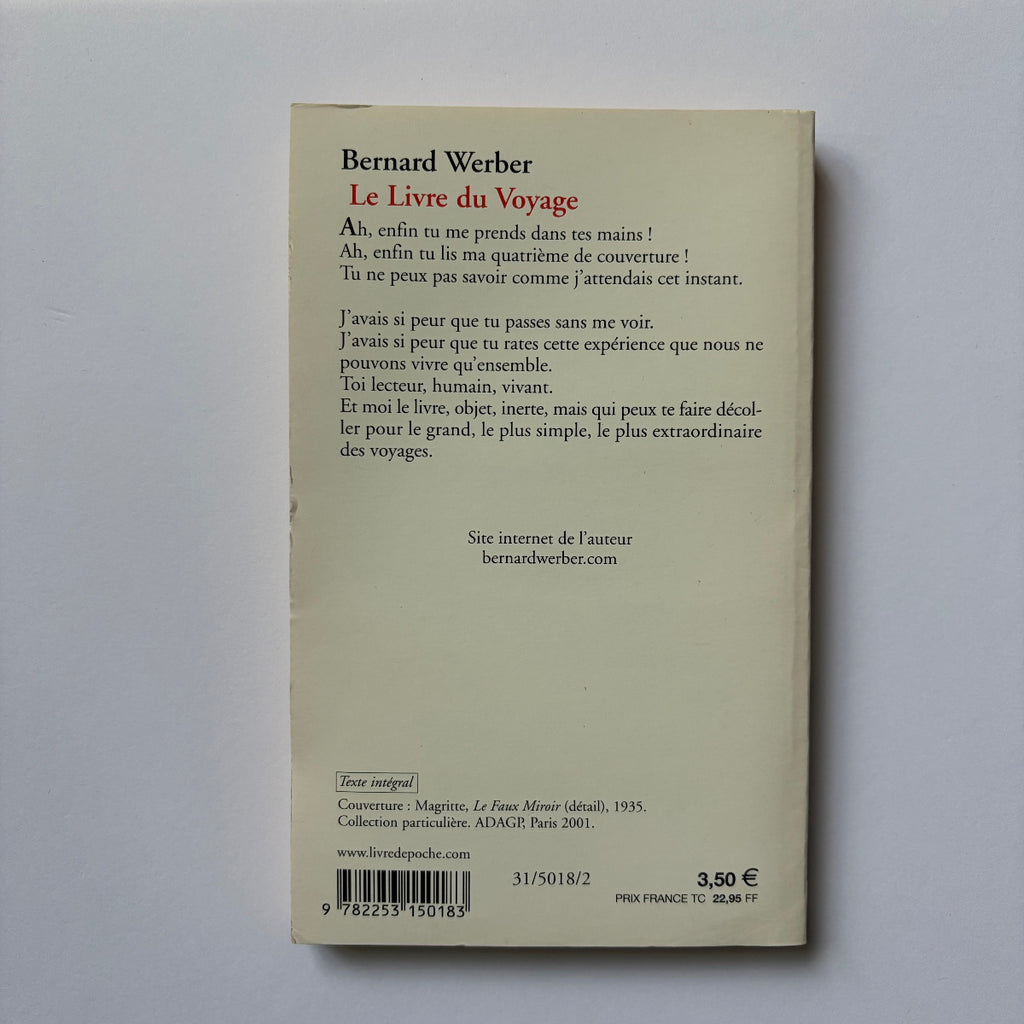 Le Livre du voyage - Bernard Werber