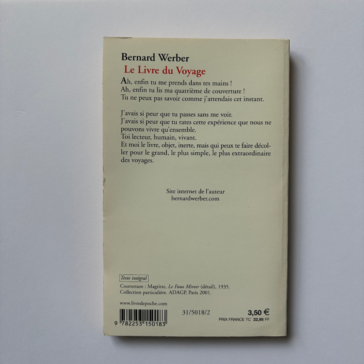 Le Livre du voyage - Bernard Werber