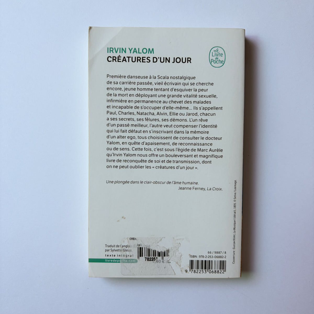 Créatures d’un jour - Irvin Yalom